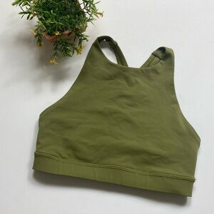 lululemon athletica bronze Green Sports Bra
